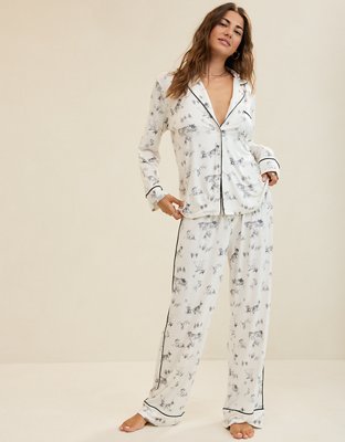 Aerie Bambi Real Soft Piping Trouser PJ