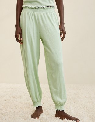 新品 25SS Balloon Tee - Dove Pointelle 2Y Aerie Pointelle Balloon Pajama Pant | Aerie