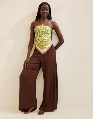 Aerie Satin Trouser PJ