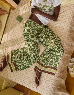 Aerie Satin Trouser PJ