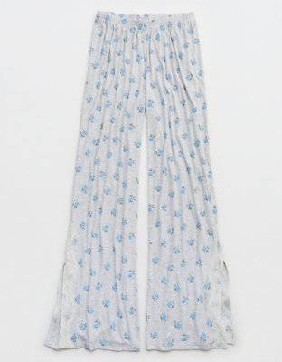 OVERSLEPT by Aerie Real Soft Ribbed Trouser PJ