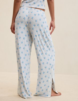 OVERSLEPT by Aerie Real Soft Ribbed Trouser PJ