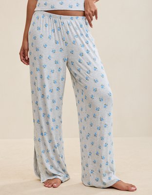 OVERSLEPT by Aerie Real Soft Ribbed Trouser PJ