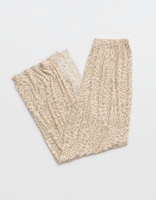 OVERSLEPT by Aerie Real Soft Ribbed Trouser PJ