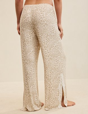 OVERSLEPT by Aerie Real Soft Ribbed Trouser PJ