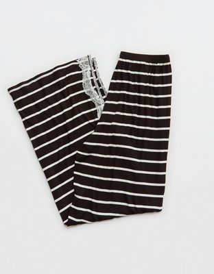 OVERSLEPT by Aerie Real Soft Ribbed Trouser PJ