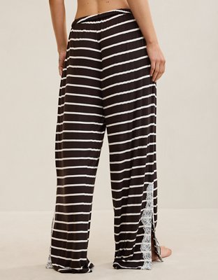 OVERSLEPT by Aerie Real Soft Ribbed Trouser PJ