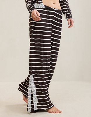 OVERSLEPT by Aerie Real Soft® Ribbed Trouser PJ