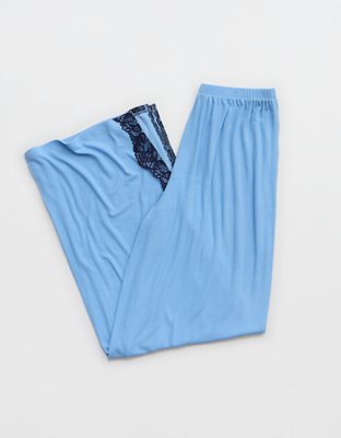 OVERSLEPT by Aerie Real Soft Ribbed Trouser PJ