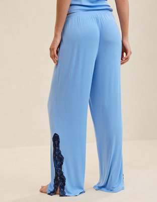 OVERSLEPT by Aerie Real Soft Ribbed Trouser PJ