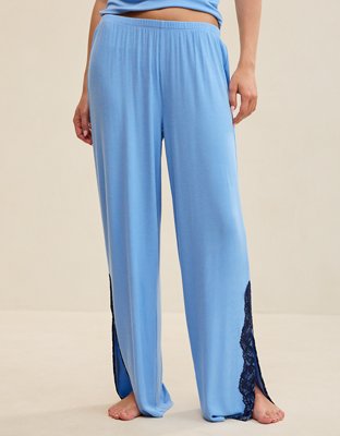 OVERSLEPT by Aerie Real Soft Ribbed Trouser PJ
