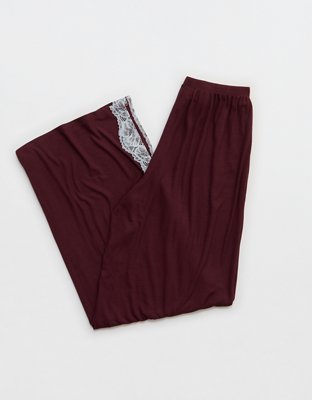 OVERSLEPT by Aerie Real Soft® Ribbed Trouser PJ