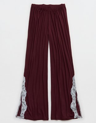 OVERSLEPT by Aerie Real Soft® Ribbed Trouser PJ