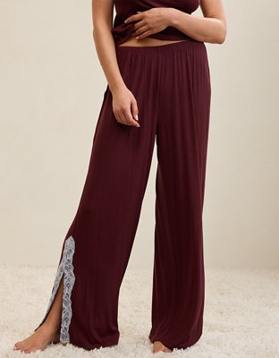 OVERSLEPT by Aerie Real Soft® Ribbed Trouser PJ