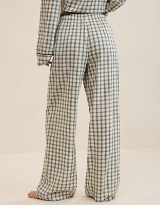 Женские брюки Aerie Seersucker Trouser Pant, цвет: Глубокий земляной — фото 2