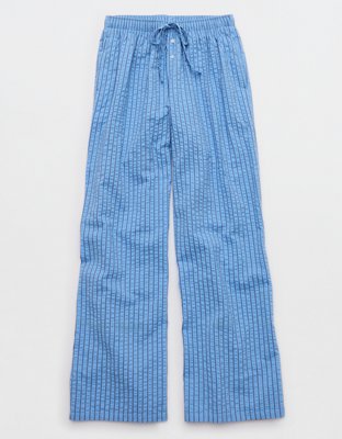 OVERSLEPT by Aerie Seersucker Trouser Pant