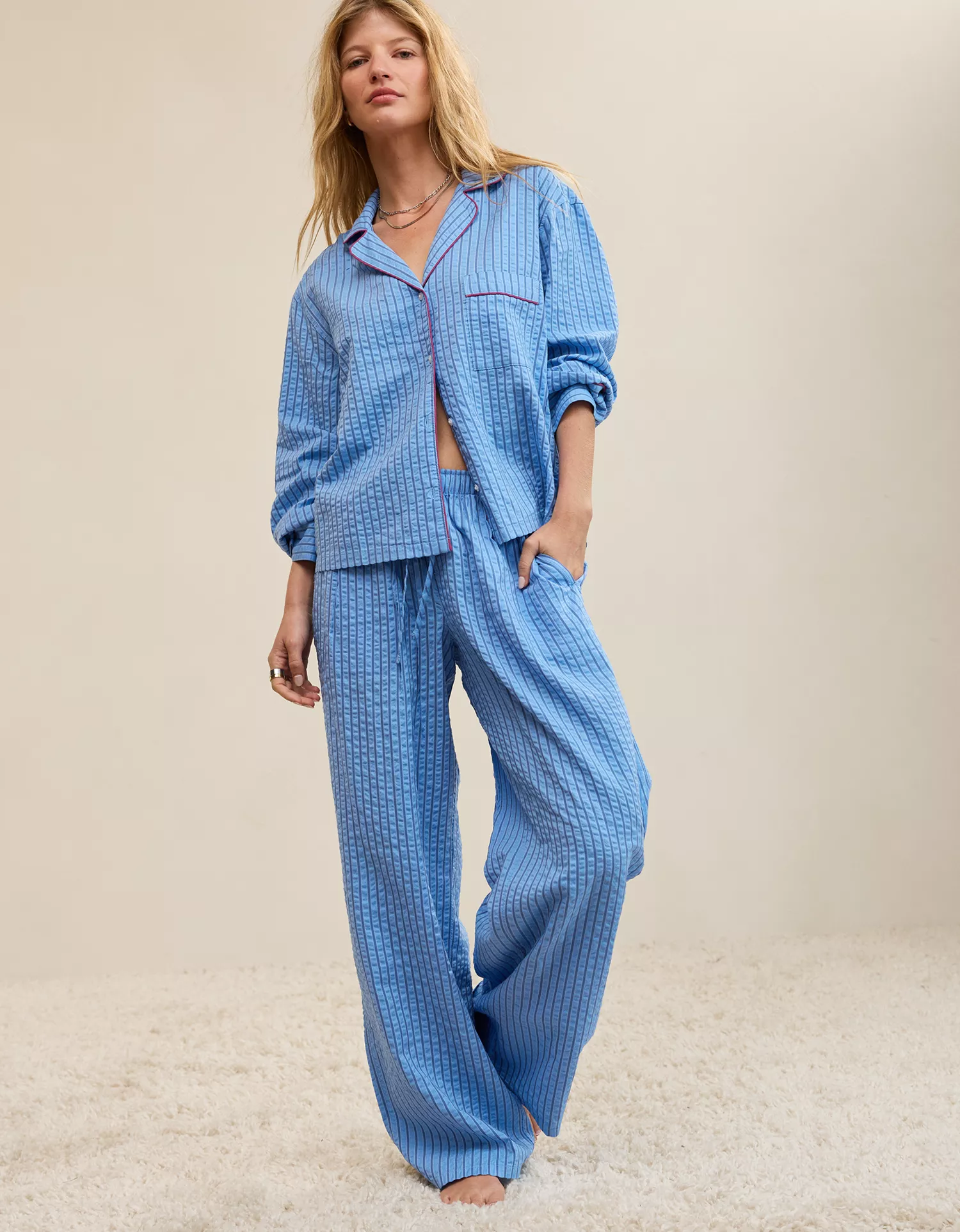 Aerie Seersucker Trouser Pant - thumbnail 2