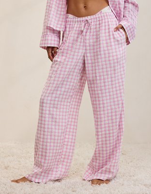 OVERSLEPT by Aerie Seersucker Trouser Pant