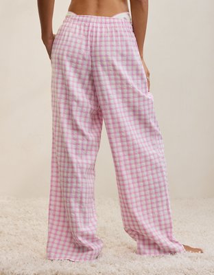 Pantalon en seersucker OVERSLEPT d’Aerie