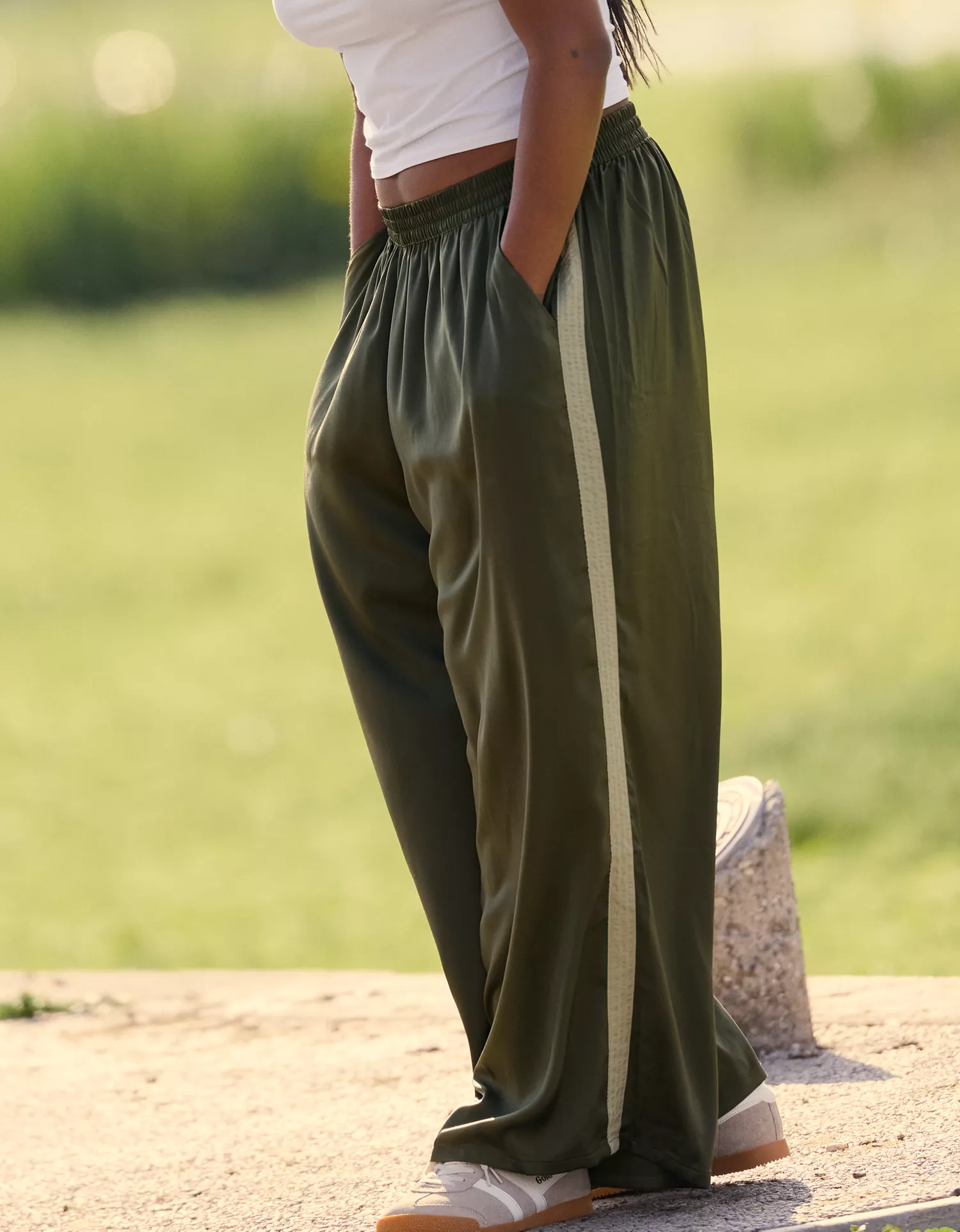 OVERSLEPT by Aerie Liquid Satin PJ Pant - thumbnail 7