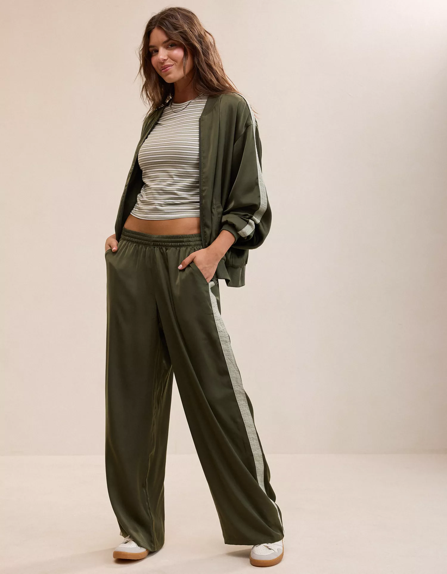 OVERSLEPT by Aerie Liquid Satin PJ Pant - thumbnail 2