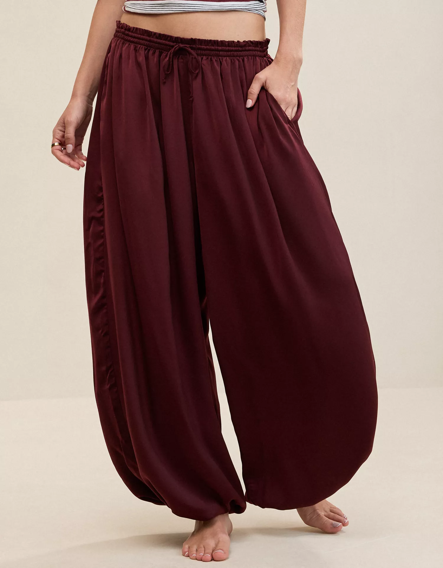 Aerie Liquid Satin Balloon Pant - thumbnail 9