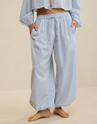Aerie Seersucker Balloon Pant