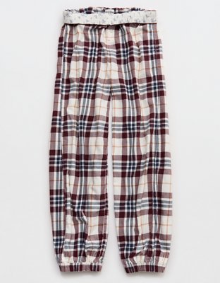 OVERSLEPT by Aerie Flannel Balloon Pant