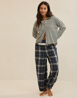 OVERSLEPT by Aerie Flannel Balloon Pant