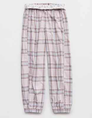 OVERSLEPT by Aerie Flannel Balloon Pant