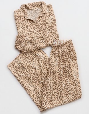 Aerie Checked Out Flannel Wide Leg Pant