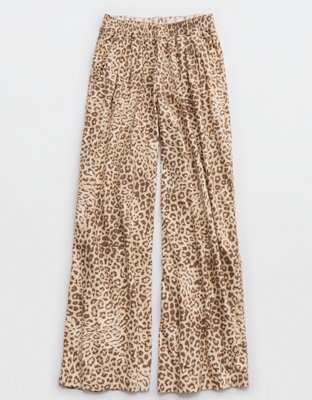 Aerie Checked Out Flannel Wide Leg Pant