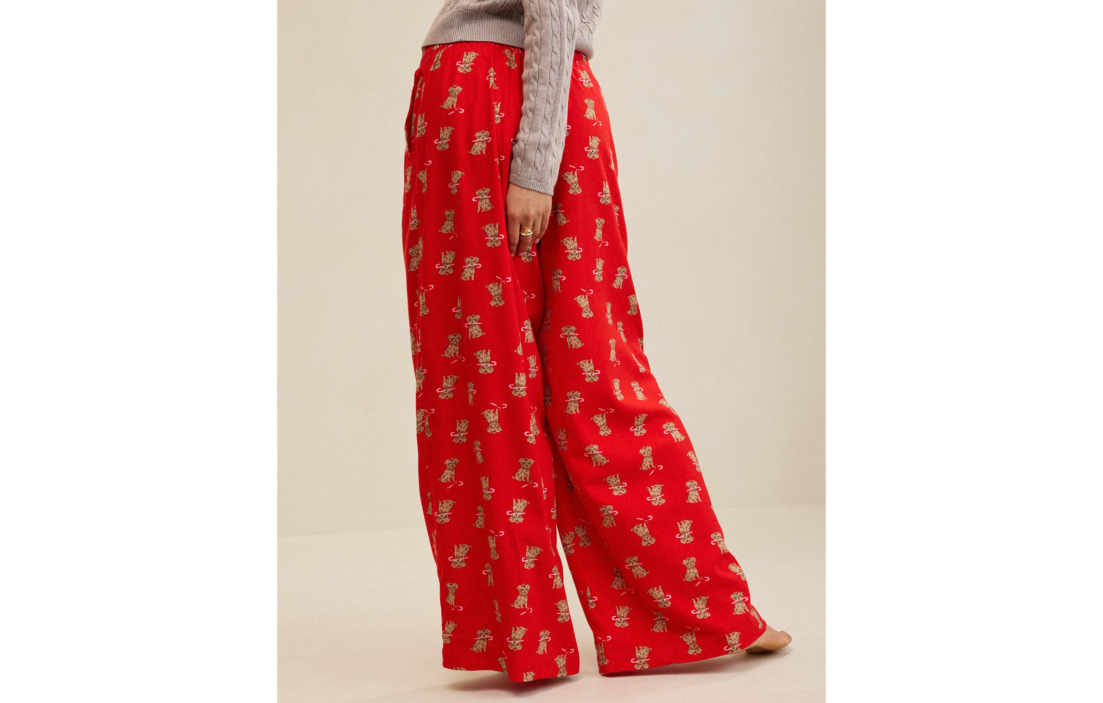Aerie Checked Out Flannel Wide Leg Pant