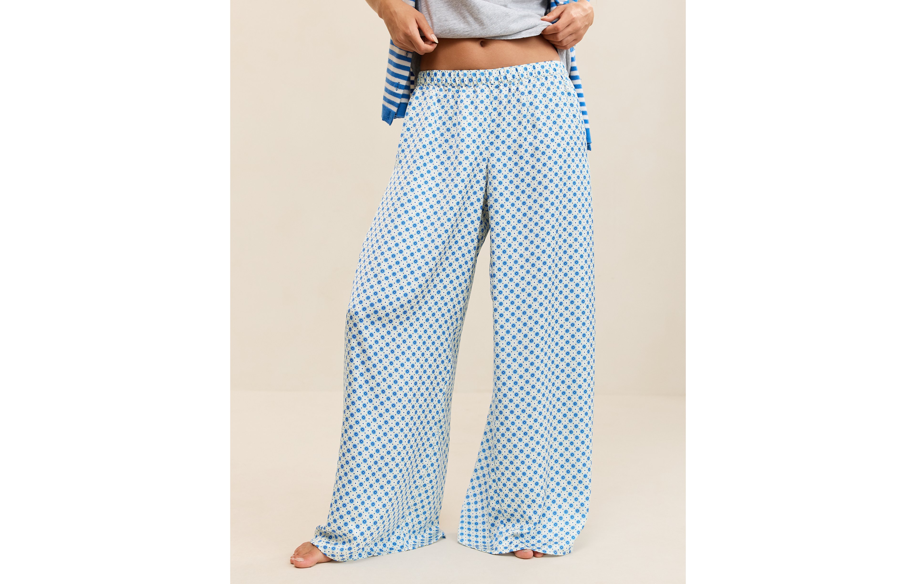 Aerie Liquid Satin Wide Leg Pant