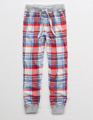 aerie flannel pajama jogger