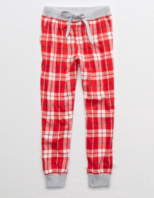 aerie flannel jogger