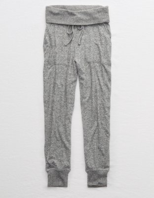 aerie plush ribbed cuff jogger