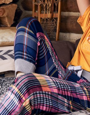 aerie flannel joggers