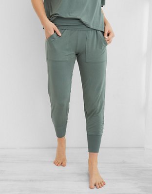 Aerie softest sleep plush foldover jogger new arrivals