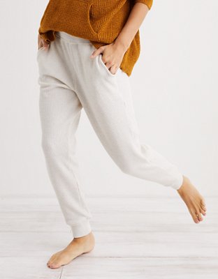 aerie waffle pants