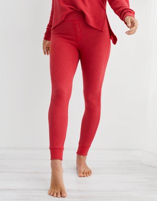 OFFLINE By Aerie Real Me Waffle High Waisted Ruched Flare Legging