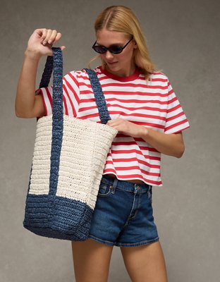 AE Crochet Tote Bag