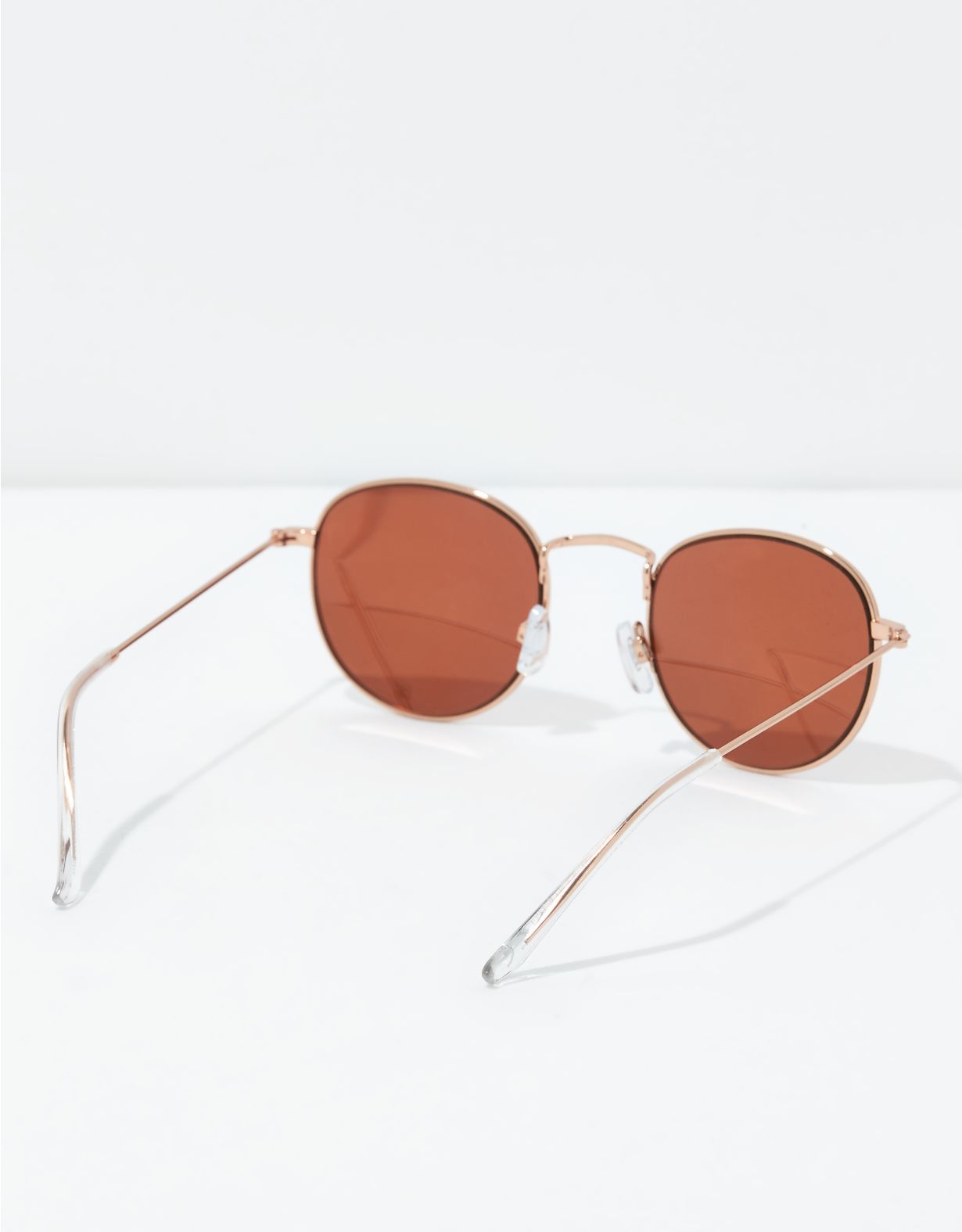 AEO Rose Gold Round Metal Sunglasses