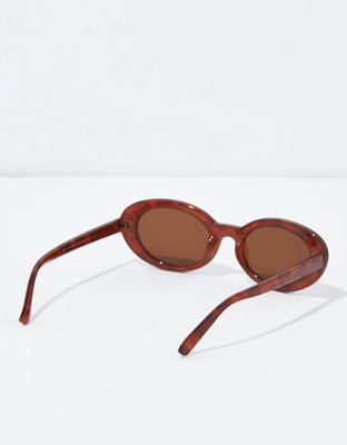 Женские солнцезащитные очки American Eagle AE Tortoise Oval Sunglasses — фото 2