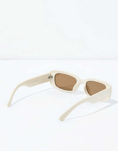 AEO Cream Rectangle Sunglasses