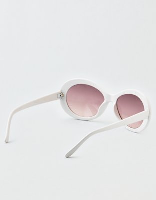 Женские солнцезащитные очки American Eagle White Oval Sunglasses — фото 2