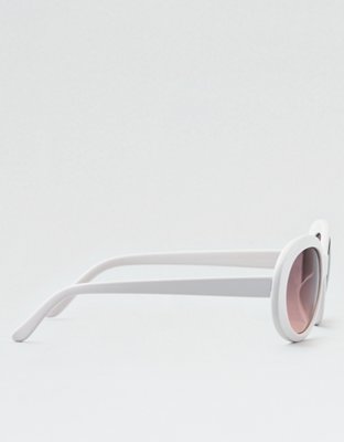 Женские солнцезащитные очки American Eagle White Oval Sunglasses — фото 3