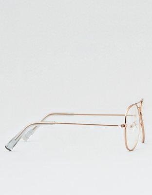 Женские солнцезащитные очки American Eagle Clear Aviator Sunglasses — фото 3