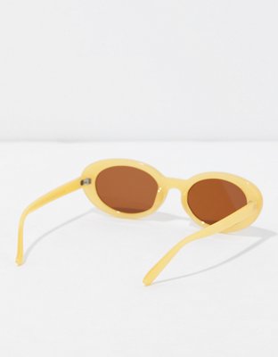 Женские солнцезащитные очки American Eagle AEO Yellow Oval Sunglasses — фото 2