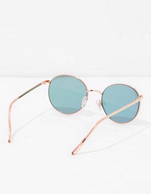 AEO Rose Gold Round Metal Sunglasses